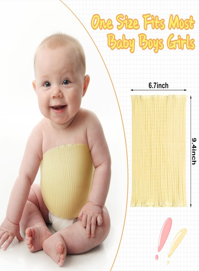 Cutecrop 10 Pcs Baby Belly Band Elastic Gtube Belt Double Layer Belly Button Cover Cotton Gtube Cover Umbilical Hernias Belt for Babies Toddler Boys Girls - Image 2